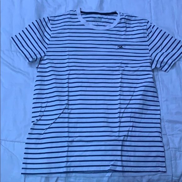 Short sleeve hollister striped T-shirt size M - Picture 1 of 2